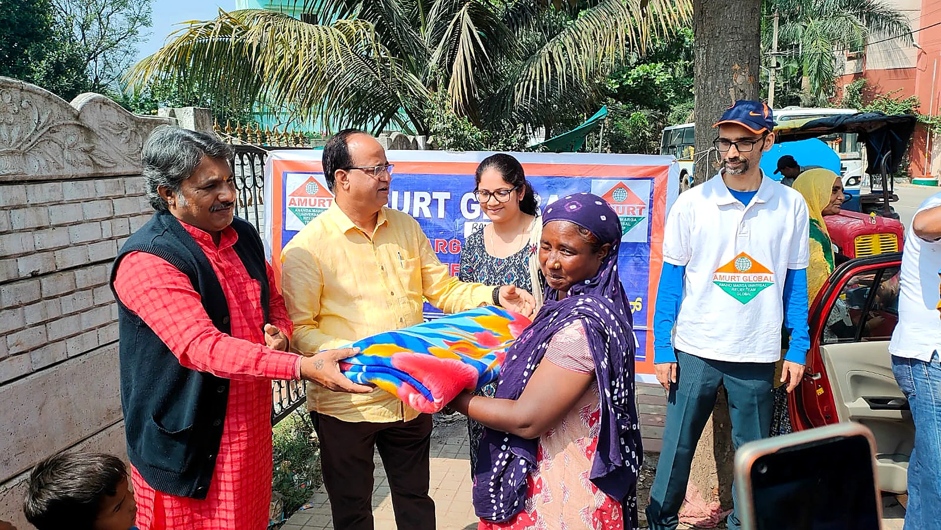 AMURT relief distribution — serving communities in need