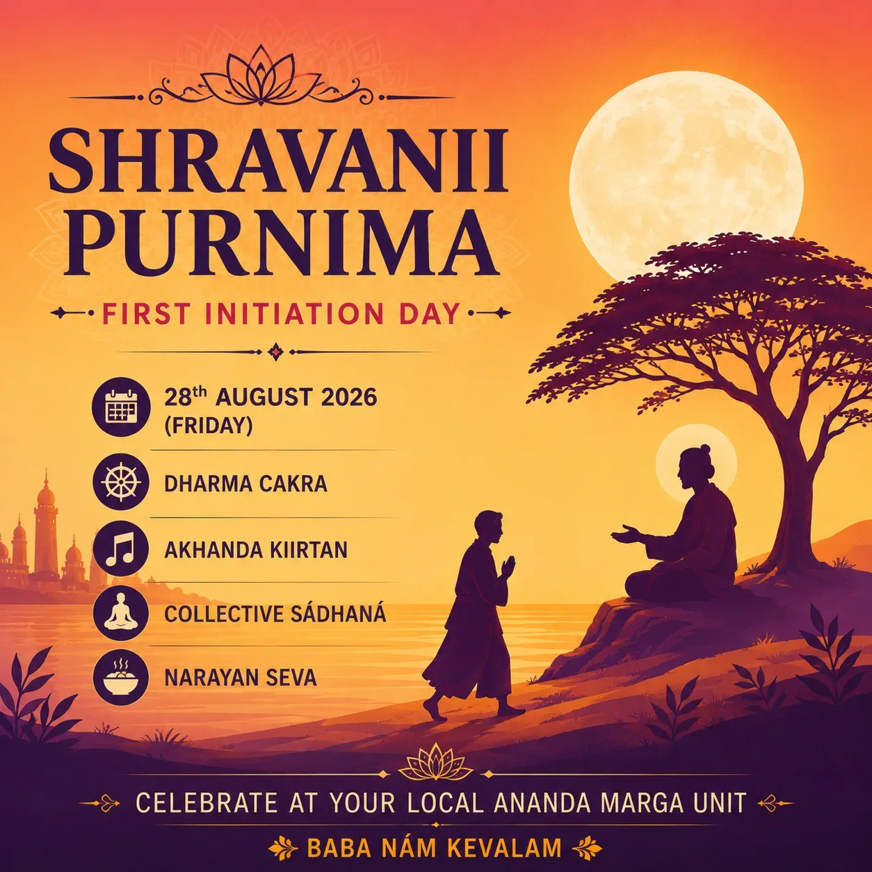 Shravanii Purnima — First Initiation Day poster