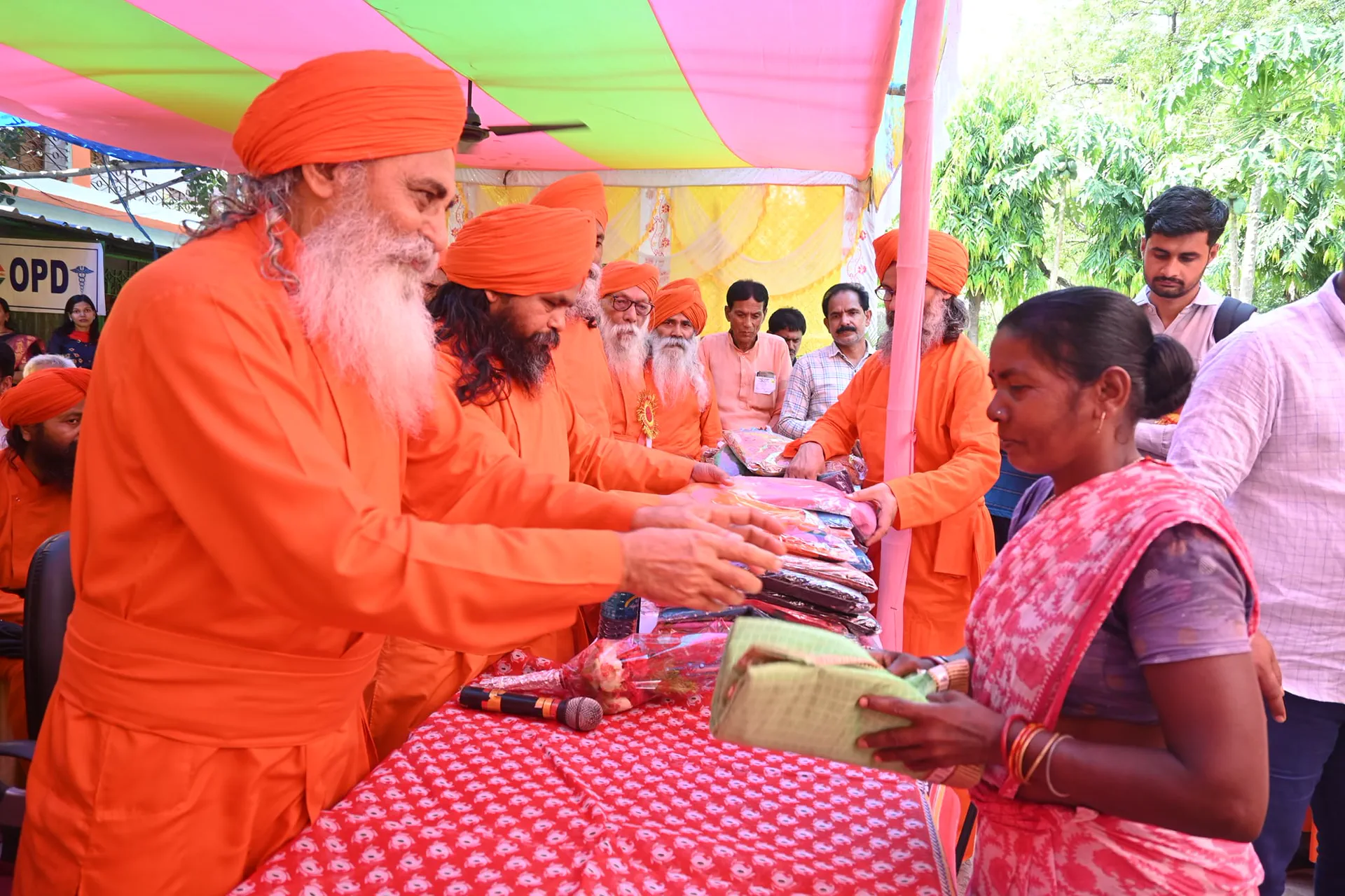 Seva — distribution, Ananda Marga India